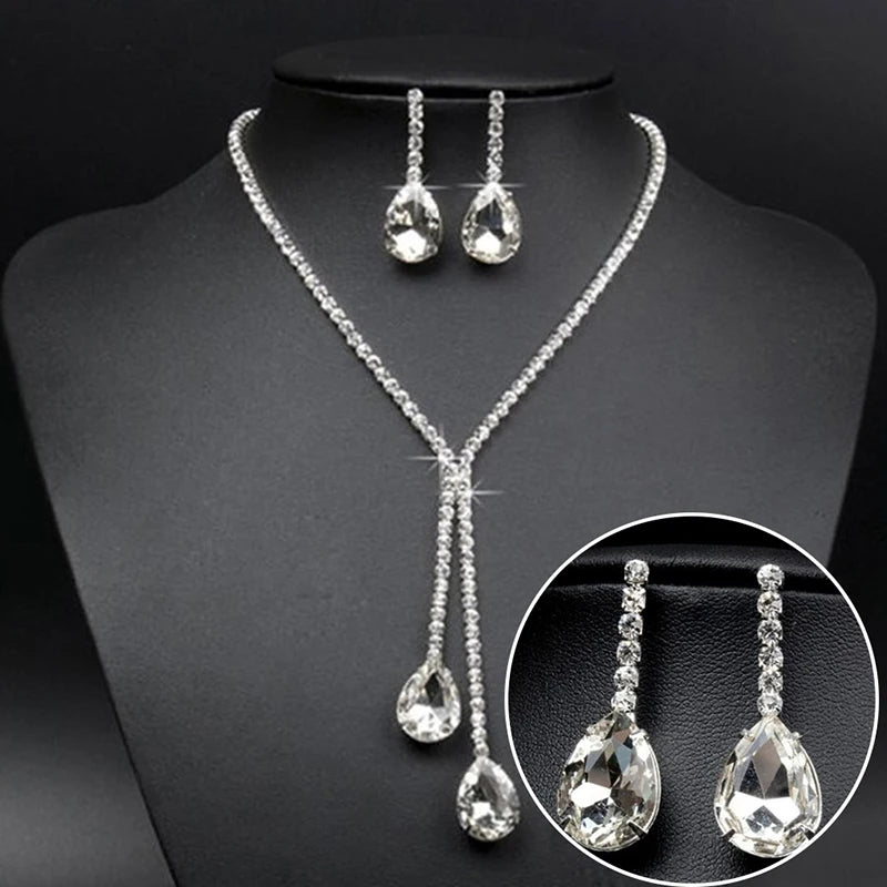 Luxury Crystal Bridal Jewelry Set