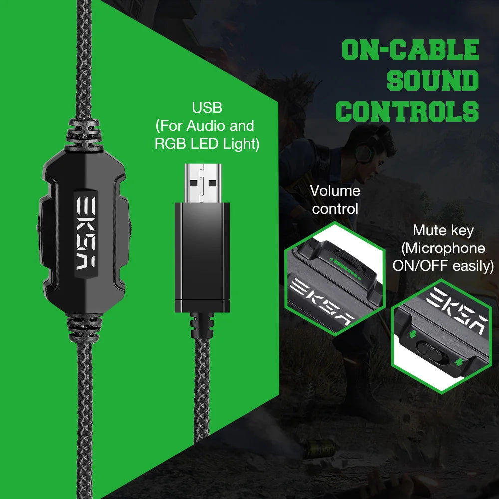 EKSA E1000 Wired Gaming Headset