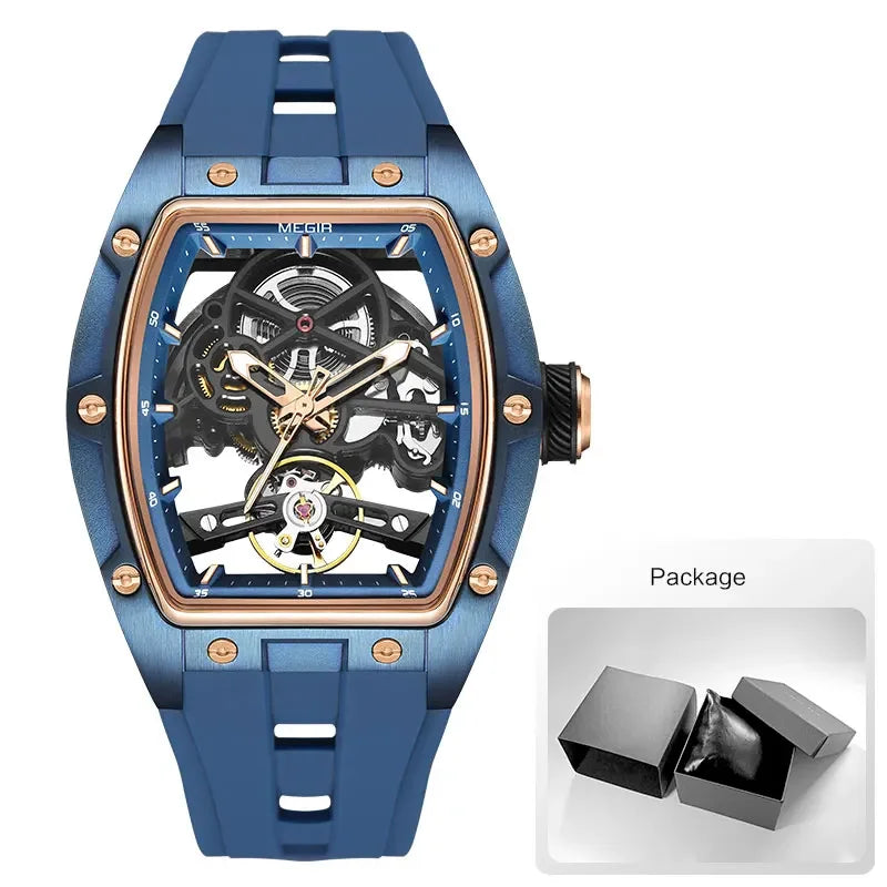 MEGIR Mechanical Skeleton Watch