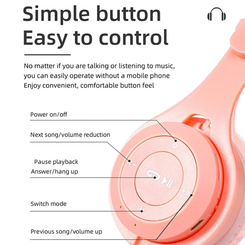 Ucasevew Wireless Bluetooth In-Ear Headphones with Active Noise Cancellation & Volume Control