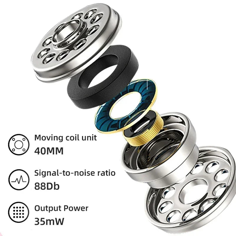 Ucasevew Wireless Bluetooth In-Ear Headphones with Active Noise Cancellation & Volume Control