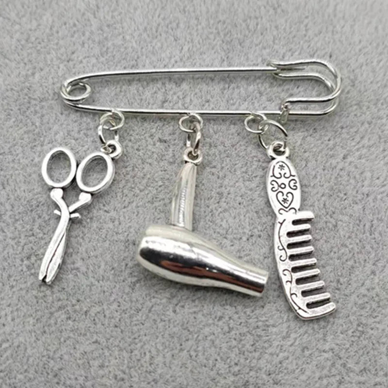 Hair Stylist Brooch