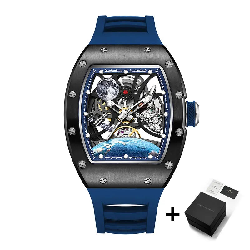 AETEEY Luxury Skeleton Tourbillon Watch