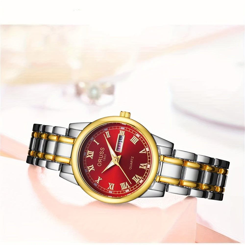 Classic Retro Watch with Durable Double Calendar
