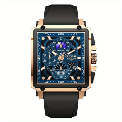 LIGE Men’s Sport Chronograph Watch