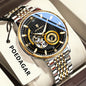 POEDAGAR Luxury Skeleton Dial