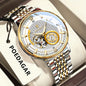 POEDAGAR Luxury Skeleton Dial