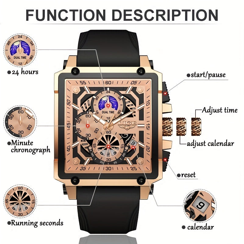 LIGE Men’s Sport Chronograph Watch