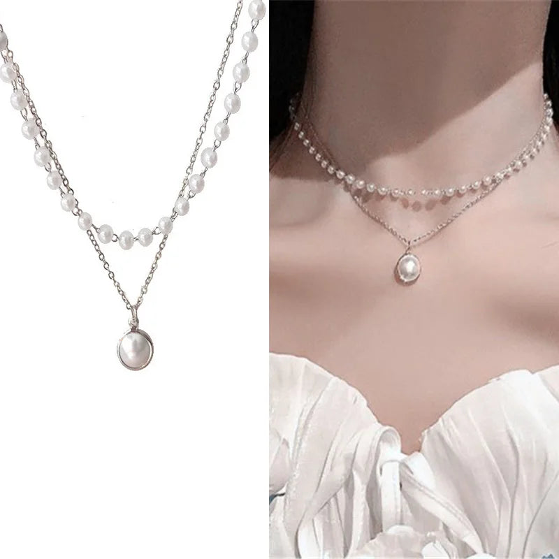 Elegant Korean Pearl Choker