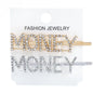 Fashion Rhinestone Letter Hair Clips