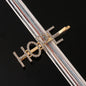 Fashion Rhinestone Letter Hair Clips