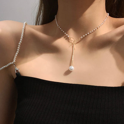 Elegant Korean Pearl Choker