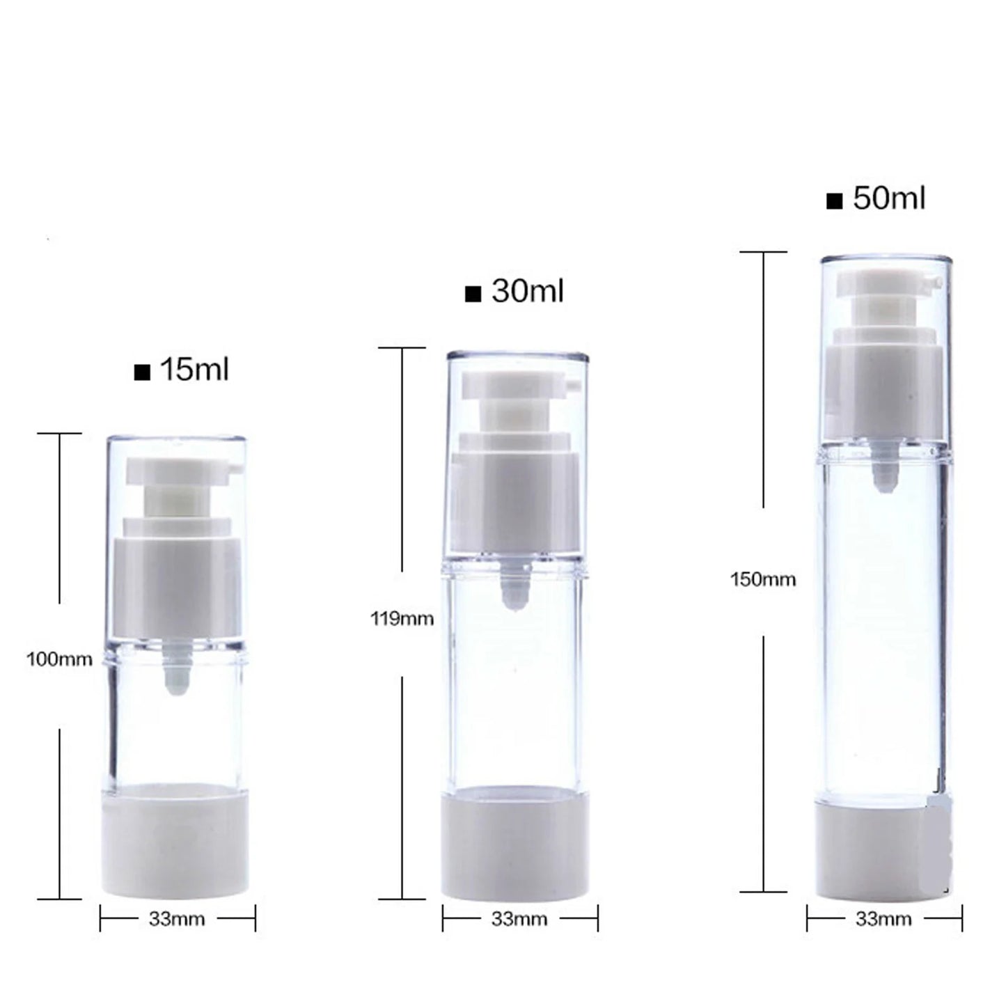 Refillable Cosmetic Packaging for Eye Cream & Lotion (5ml–50ml)
