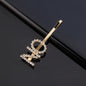 Fashion Rhinestone Letter Hair Clips