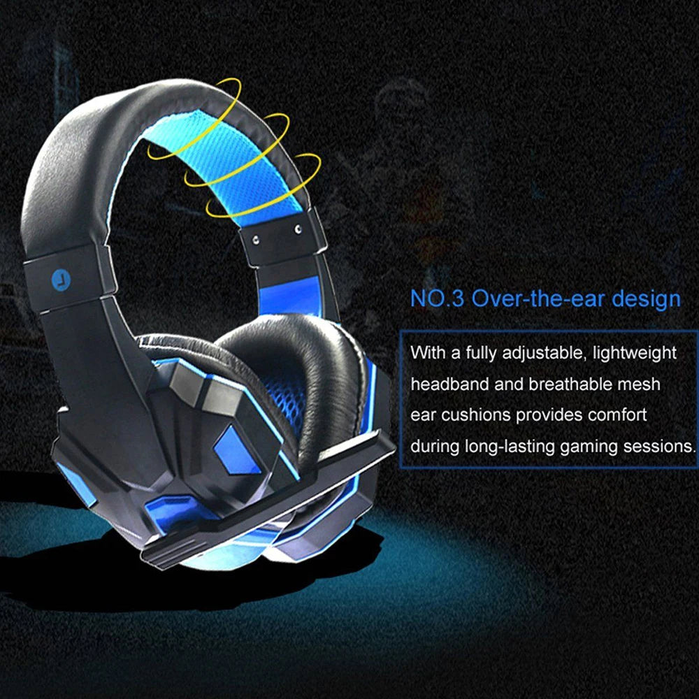 CUGUU Wired Gaming Headphones with Microphone