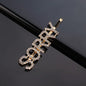 Fashion Rhinestone Letter Hair Clips