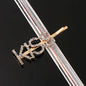 Fashion Rhinestone Letter Hair Clips