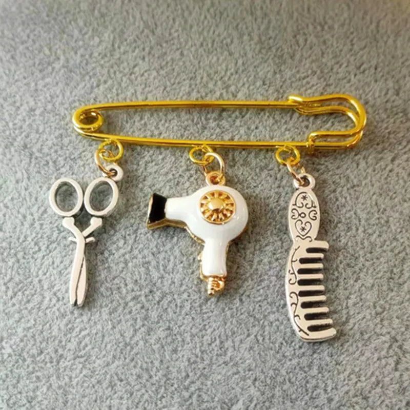 Hair Stylist Brooch