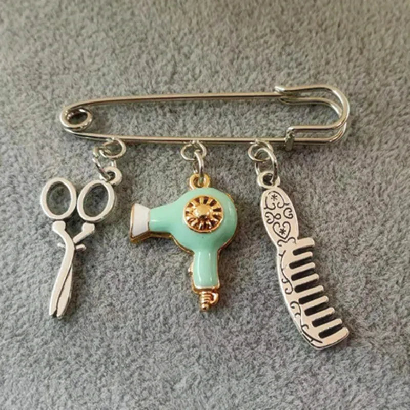 Hair Stylist Brooch