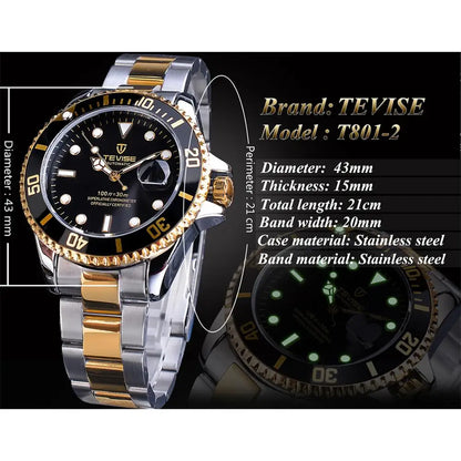 TEVISE Automatic Skeleton Watch