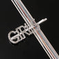 Fashion Rhinestone Letter Hair Clips