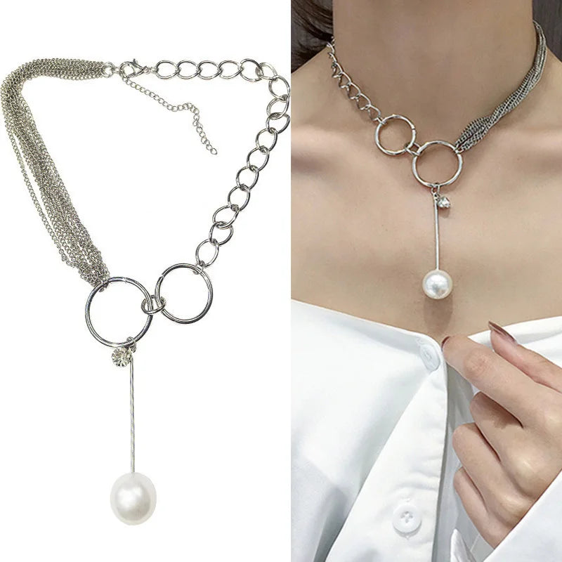 Elegant Korean Pearl Choker