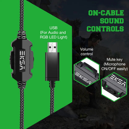 EKSA E1000 Wired Gaming Headset