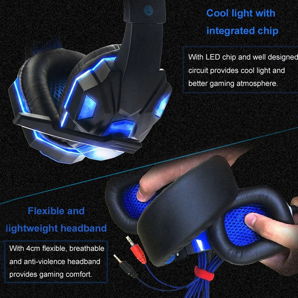 CUGUU Wired Gaming Headphones with Microphone