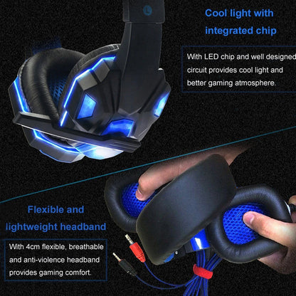 CUGUU Wired Gaming Headphones with Microphone