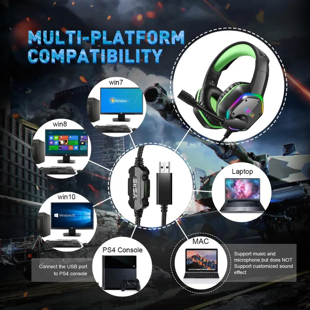 EKSA E1000 Wired Gaming Headset