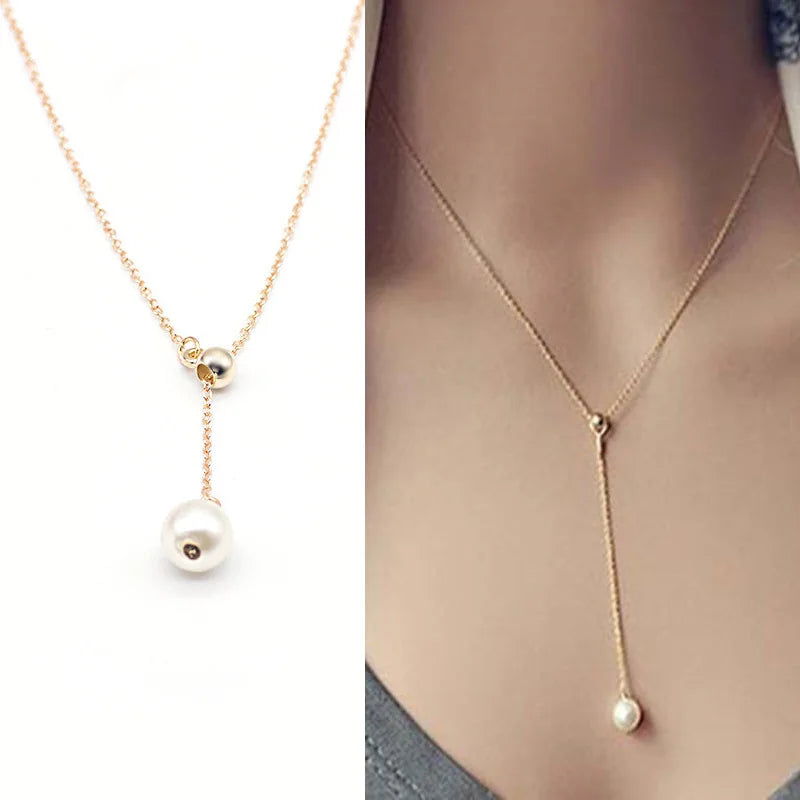 Elegant Korean Pearl Choker