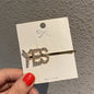 Fashion Rhinestone Letter Hair Clips