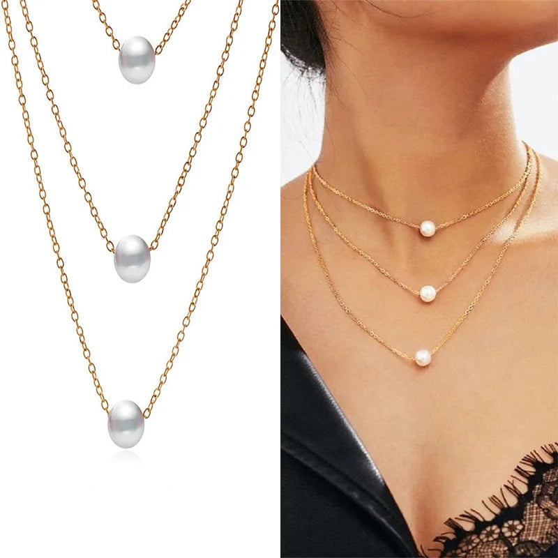 Elegant Korean Pearl Choker