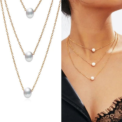 Elegant Korean Pearl Choker