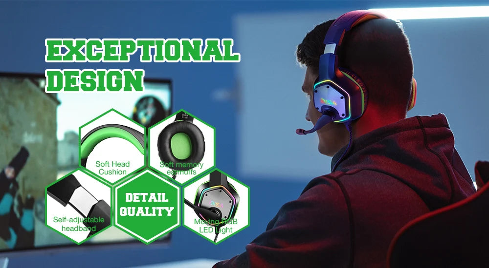 EKSA E1000 Wired Gaming Headset