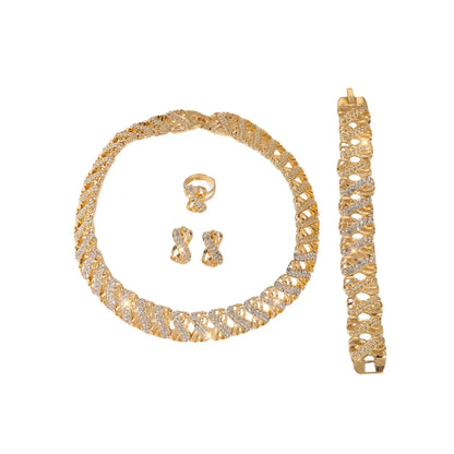 18K Gold-Plated Dubai Jewelry Set