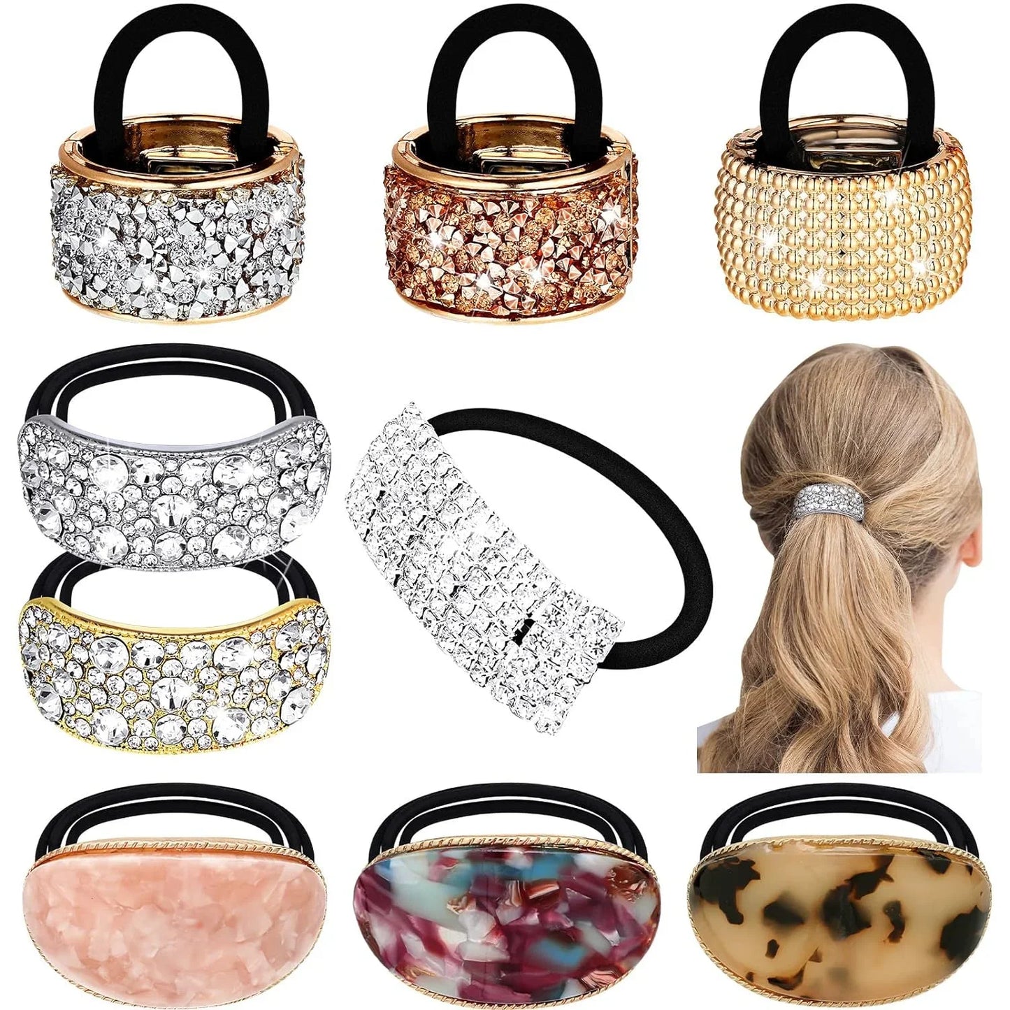 Semicircle Buckle Ponytail Holder
