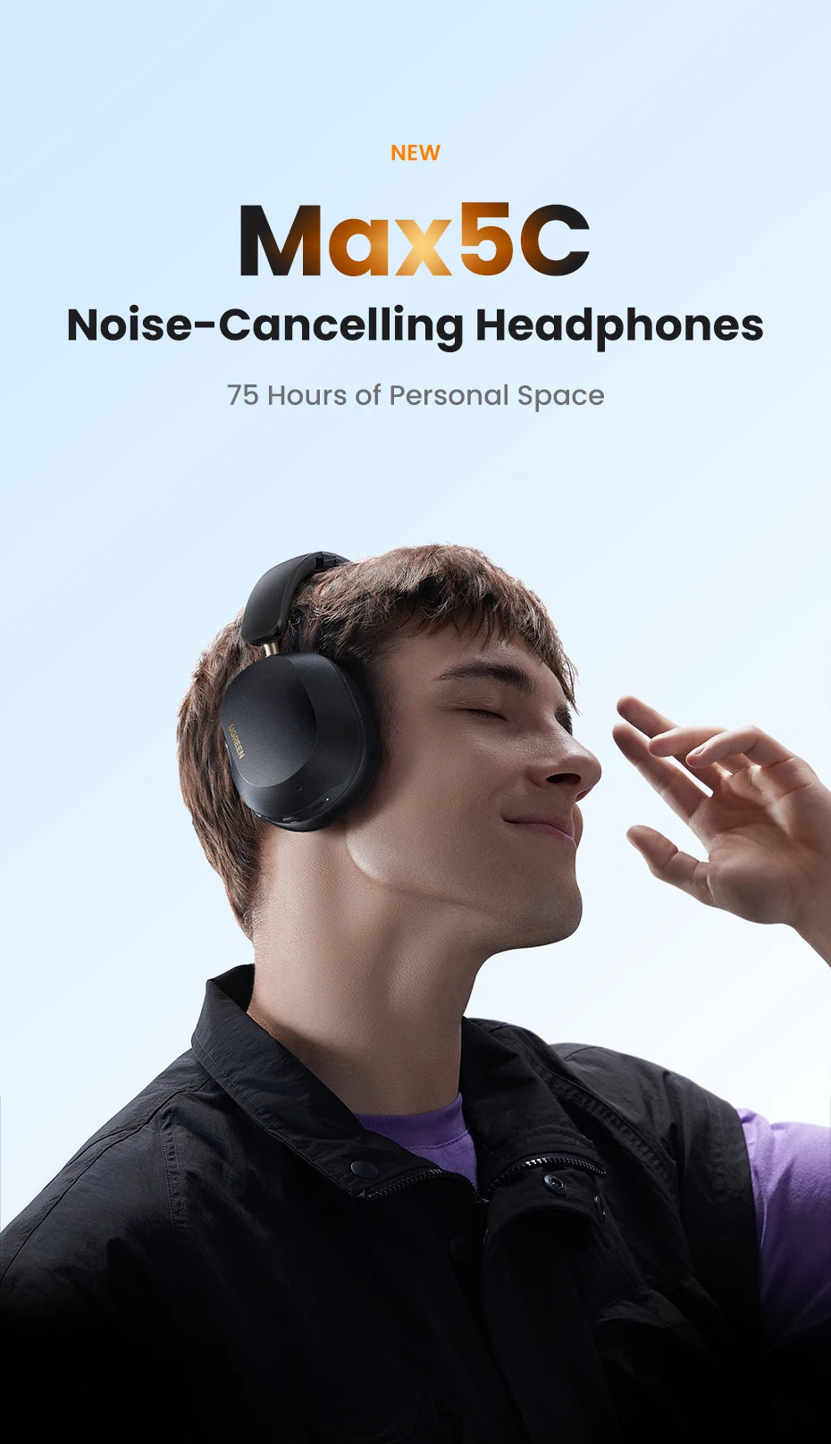 UGREEN Wireless & Wired Headphones with ANC