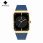WWOOR Luxury Rectangle Silicone Watch