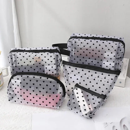 Clear Mesh Cosmetic Bag