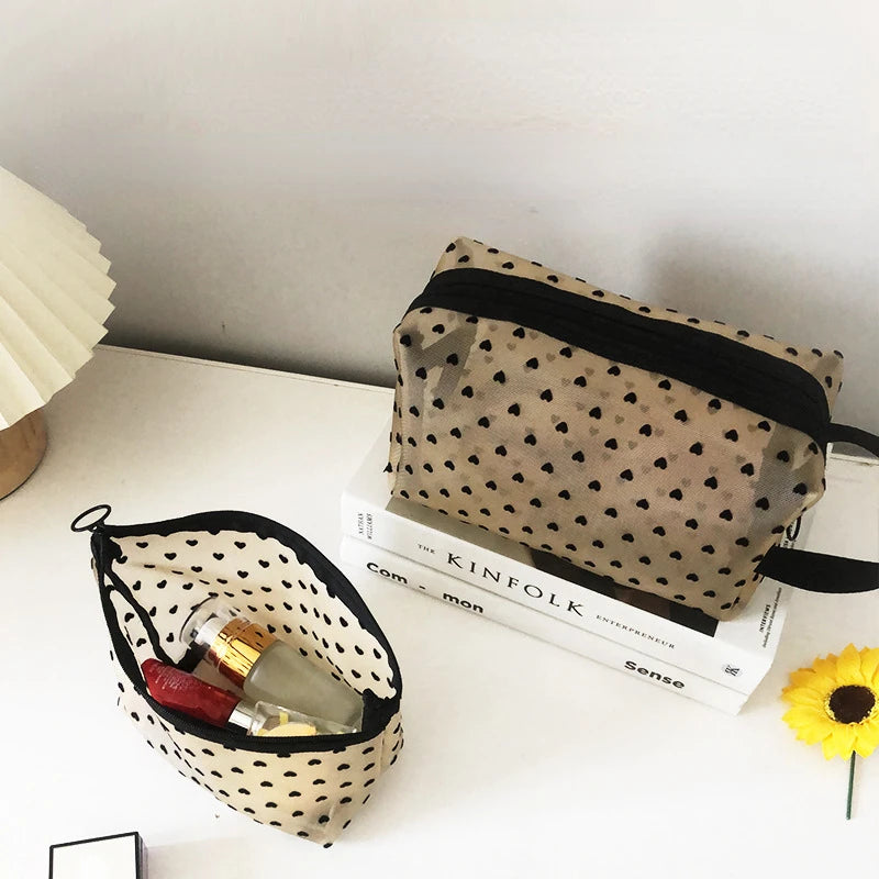 Clear Mesh Cosmetic Bag