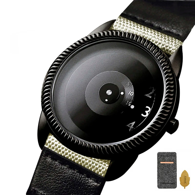 Enmex Casual Canvas Strap Watch