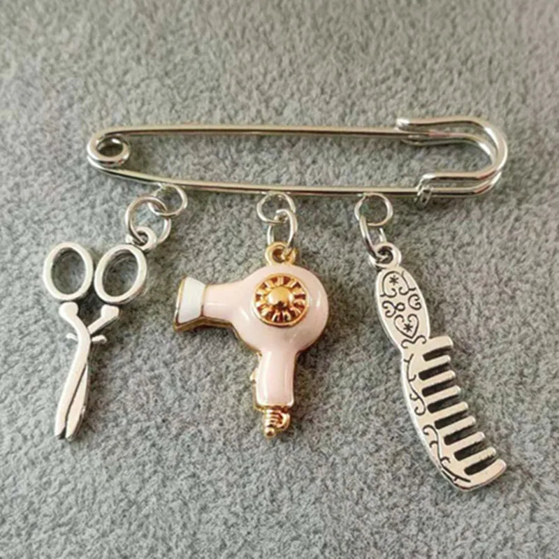 Hair Stylist Brooch
