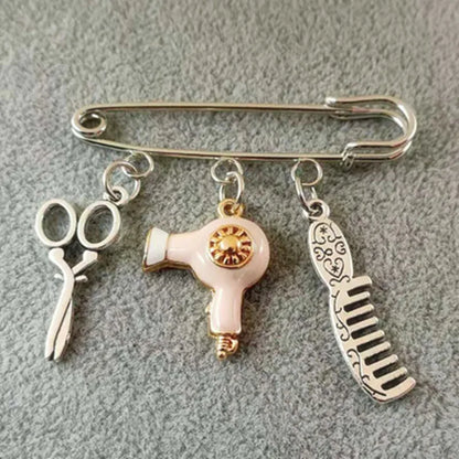 Hair Stylist Brooch