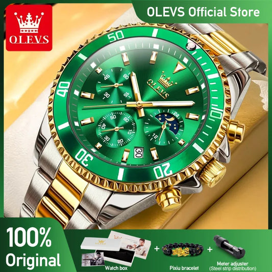 OLEVS Watch with Moon Phase & Date