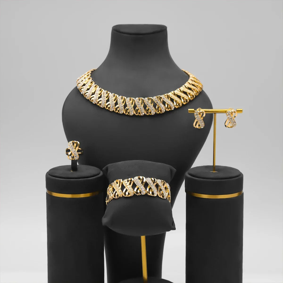 18K Gold-Plated Dubai Jewelry Set