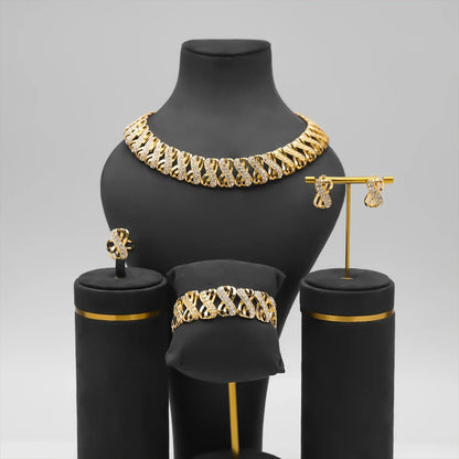 18K Gold-Plated Dubai Jewelry Set