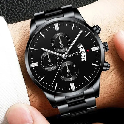 GAIETY Round Alloy Quartz Watch