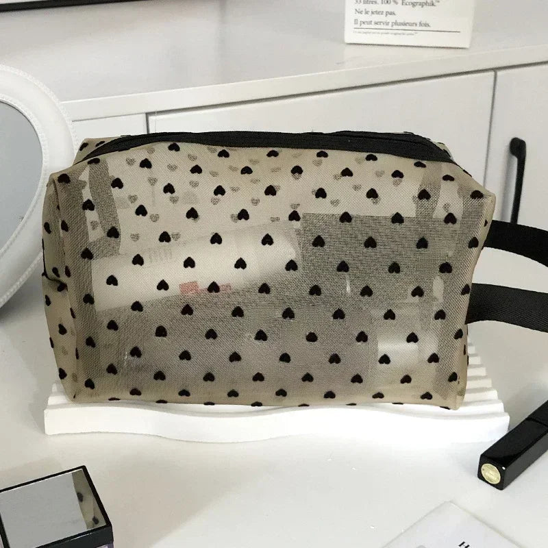 Clear Mesh Cosmetic Bag