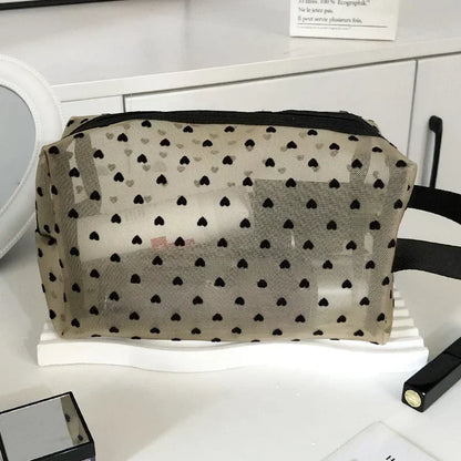 Clear Mesh Cosmetic Bag